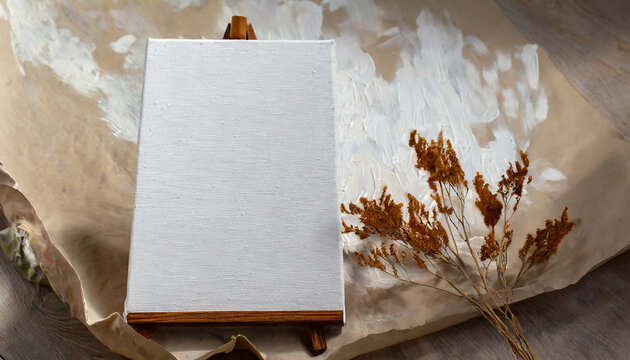 canvas for paintings and pictures primed with white paint or soil white clean empty canvas for painting