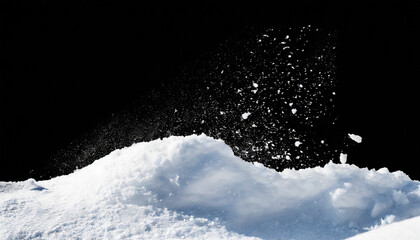 isolated snow texture for overlay winter weather photo effect - obrazy, fototapety, plakaty