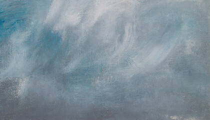 gray and blue background texture painted on artistic canvas