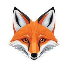 Obraz premium Fox Vector. fox Face Vector Illustration