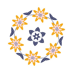 flower seamless decoration vintage pattern illustration 