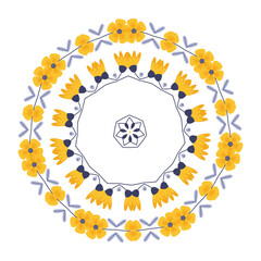 flower seamless decoration vintage pattern illustration 