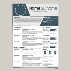 Professional Modern Resume CV Design Templates