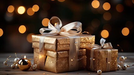 Christmas packages and gifts. Generative AI