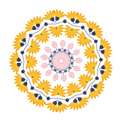 flower seamless decoration vintage pattern illustration 
