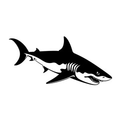 Fearsome Shark Vector Illustration