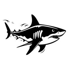 Fearsome Shark Vector Illustration