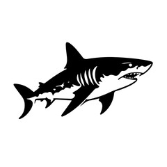Fearsome Shark Vector Illustration