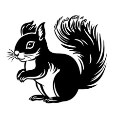 layful Squirrel Vector Illustration
