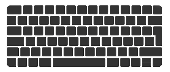 Empty keyboard button. 