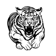 Majestic Tiger Vector Illustration