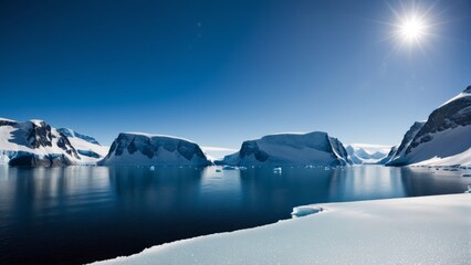 Scenic view of Antarctica