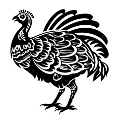 Fototapeta na wymiar Turkey Bird Vector Illustration
