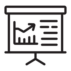 presentation line icon