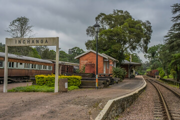 Fototapeta premium Umgeni steam railway station in Inchanga Durban runs steam train and locomotive