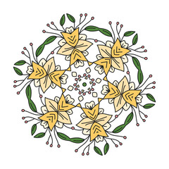 flower seamless decoration vintage pattern illustration