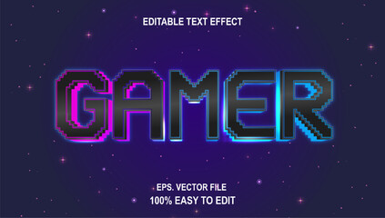  editable gamer text effect game and esport style