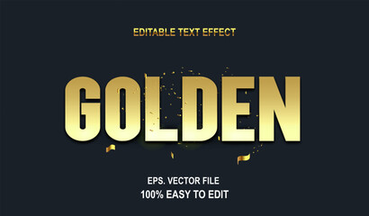 editable text luxury gold color