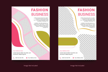 Fashion business flyer template