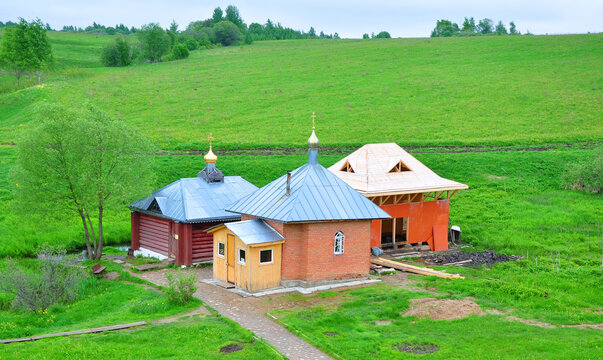 Buildings near the source of St. Nikita in Pereslavl-Zalesskiy, Russia