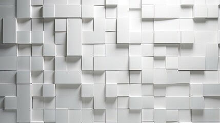  a close up of a white wall with many squares of different sizes and sizes of squares of varying sizes and shapes.