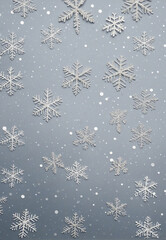 close-up of snowflakes