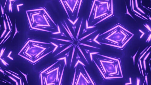 sehr schnelles leuchtendes Sternenmuster Kaleidoskop, Hypnose, Psychedelisch, lila, violett
