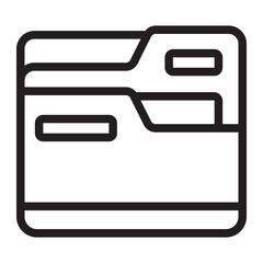 Obraz premium folder line icon