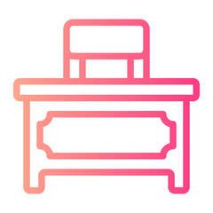 desk gradient icon