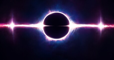 Fantastic beautiful illustration of a space object.