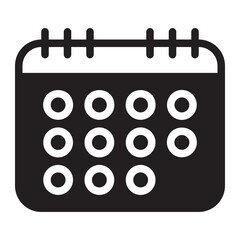 calendar glyph icon