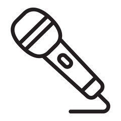 microphone line icon