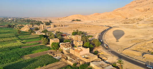 Valley of the Kings in Egypt, seen from above