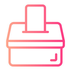 voting box gradient icon