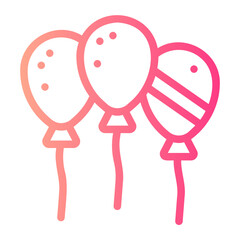 balloon gradient icon