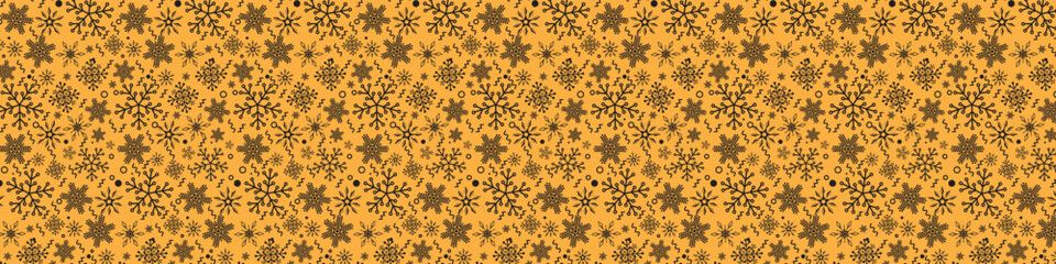 snowflakes  Seamless pattern  Flat line snowing icons, cute snow flakes repeat wallpaper.