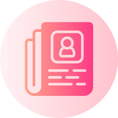 newspaper gradient icon