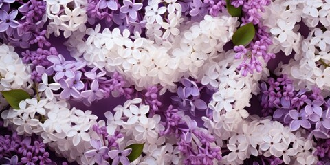Beautiful spring floral background of white lilac
