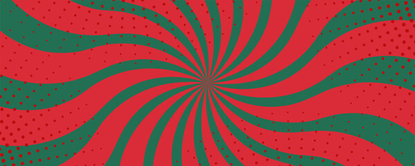 Retro background with curved rays or stripes in the center. Rotating spiral stripes. Sunburst or solar burst retro background. Vector illustration