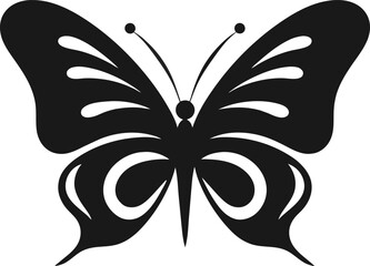 Butterfly simple flat icon vector