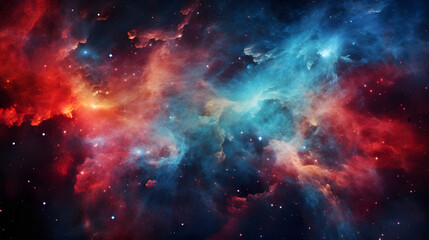 Fototapeta na wymiar Nebula in the Night Sky