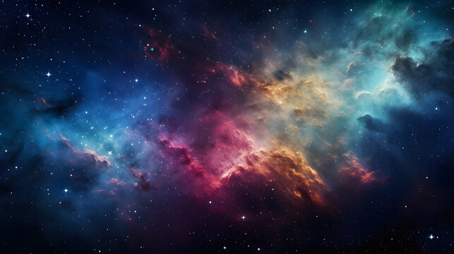 Nebula in the Night Sky