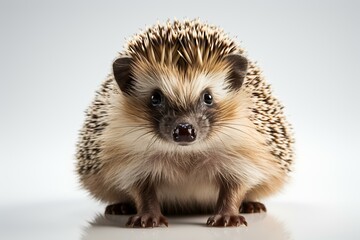 Fototapeta premium hedgehog on white background