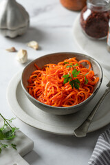 Korean style carrot salad Morkovcha