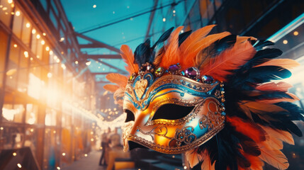Colorful Carnival venecian mask