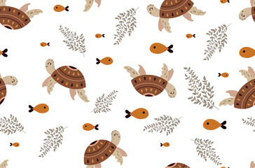 seamless pattern with bees