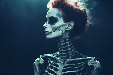 skeleton woman
