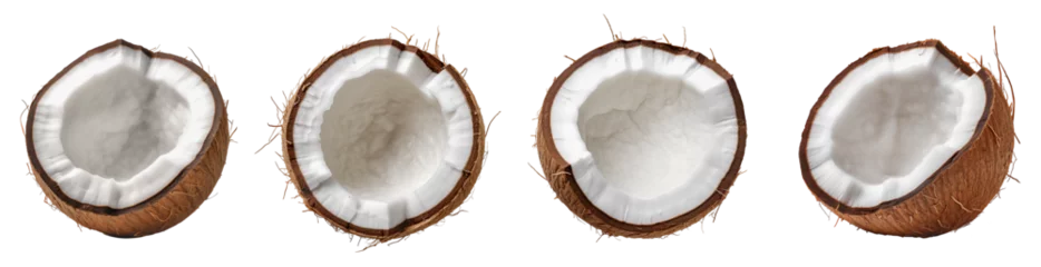 Foto op Canvas Coconut isolated on a transparent background © MW.LW