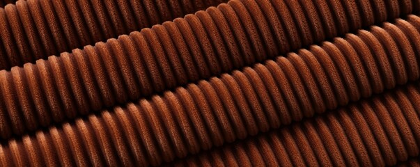 Show the fine details of a corduroy fabric with its distinctive ribbed texture.