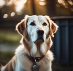 golden retriever portrait